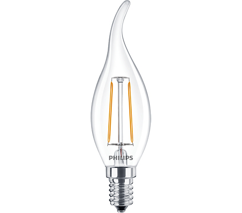 PHILIPS LAMPA LED CLASSIC 2-25VT BA35 E14 CL ND APR