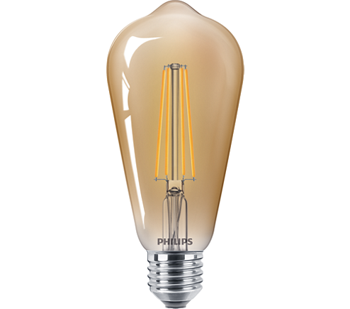 PHILIPS LAMPA CLA LED D 8-50VT ST64 E27 822 GOLD