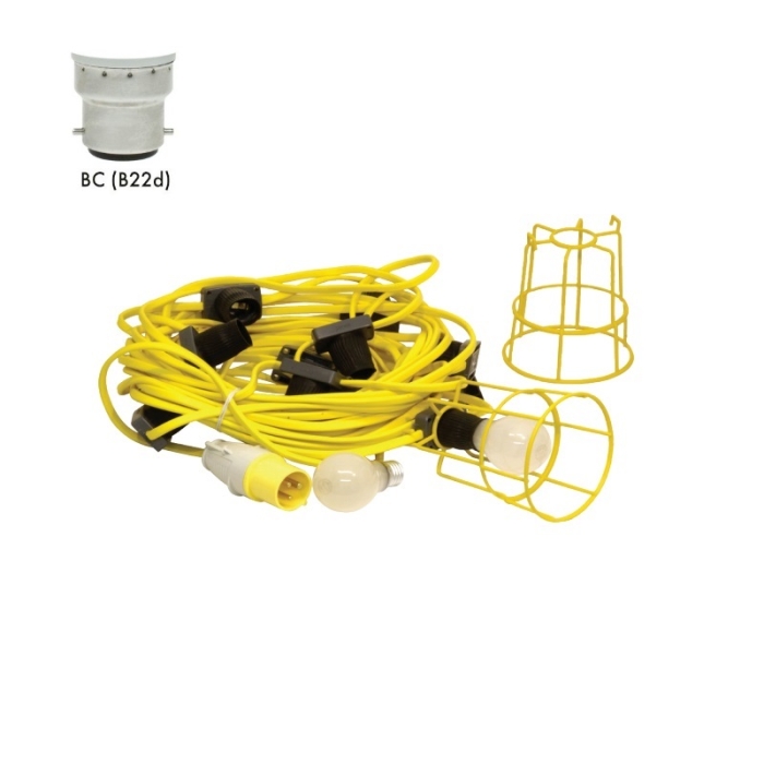 DETA KABELLİ VƏ MÜHAFİZƏ QƏFƏSLİ İŞIQLANDIRMA DƏSTİ 22M (PATRON BC)