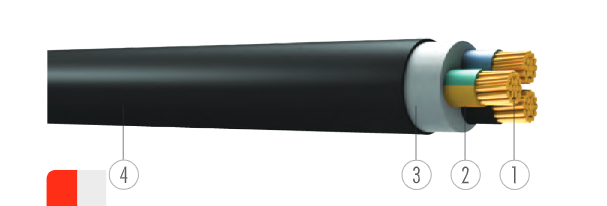 5x2.5mm² N2XH Kabel Ünal