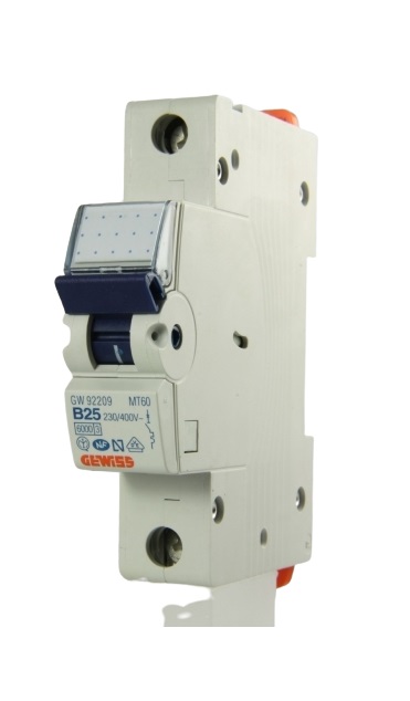 GEWISS AVTOMAT 1X25A B TİP 6KA GW92209
