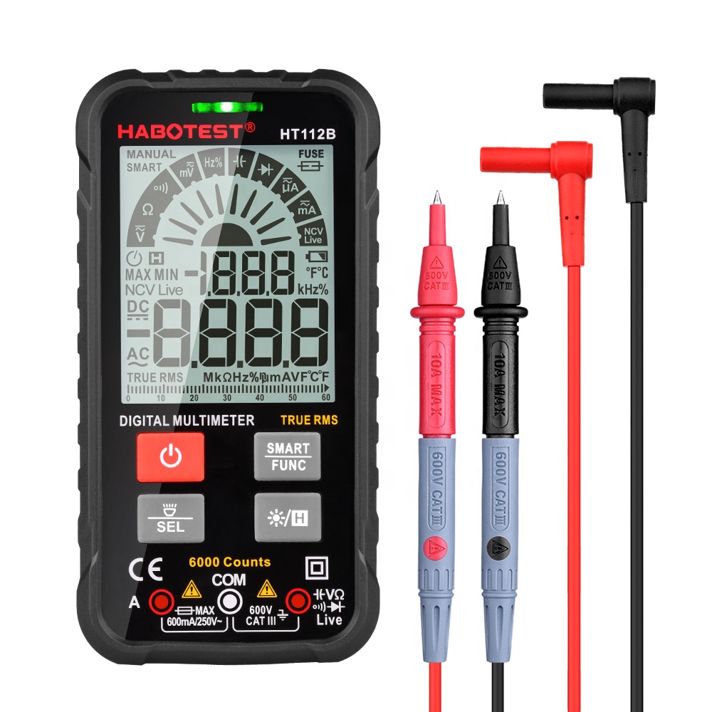 Habotest HT112B T-RMS Multimetr 0-600A AC/DC