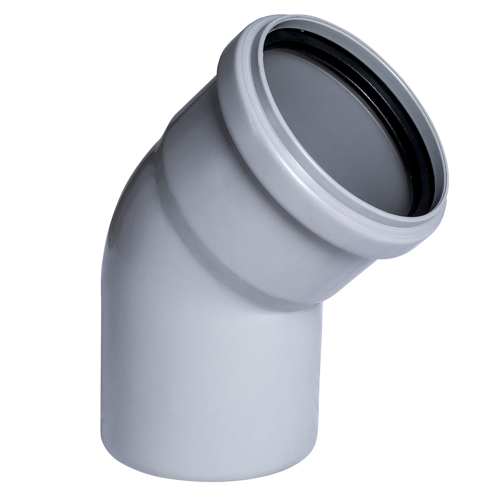 HİLL FAN DİRSƏK (KANALİZASİYA) 45° 75 MM