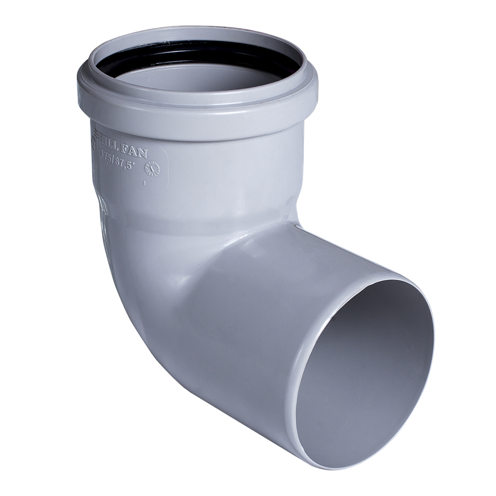 HILL FAN DİRSƏK (KANALİZASİYA) 90° 50 MM