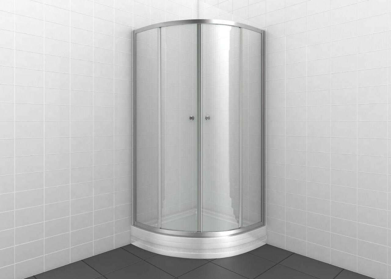 DKK100115 Durul Oval mat Duş Kabin 100×100