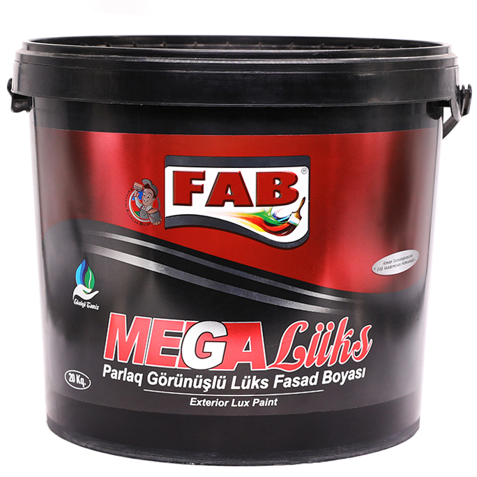 FAB mega lüks fasad boyası ağ 7.5 kg 