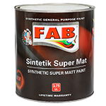 FAB sintetik super mat boya 