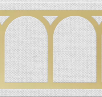 Krm-6292R Artisan Tekstil Linen Gold Bordür -X keramika 