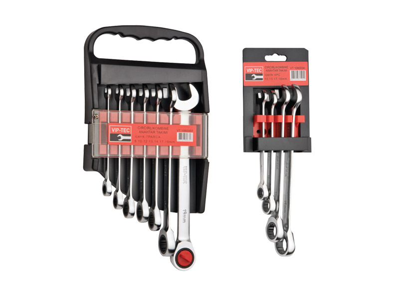VİP-TEC  Cırcırlı kombine edilmiş açar seti 7 parça