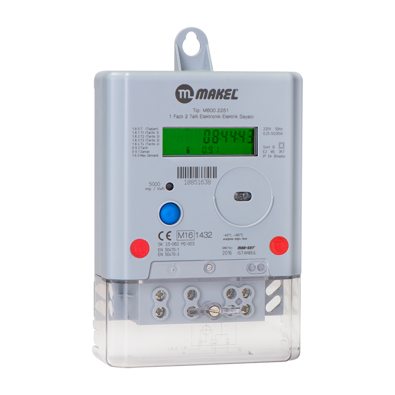 MAKEL ELEKTRONIK MONOFAZA SAYĞAC 1X63AM 